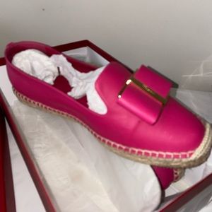 Salvatore Ferragamo authentic bubble gum pink espadrilles